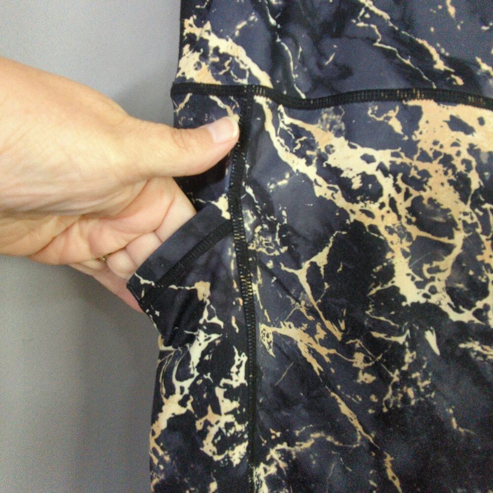 Constantly Varied Gear Leggings Womens XL Black Marble Pockets Squat Proof - Picture 3 of 7